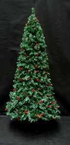 8ft Pre-lit Slimline Cone&Berry Tree