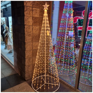 7ft LED Outdoor Tree Rose Gold